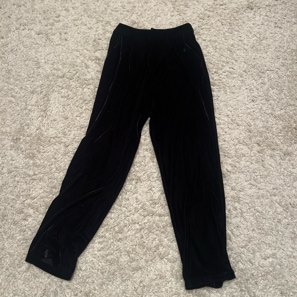 MINKPINK Black Velvet Pants